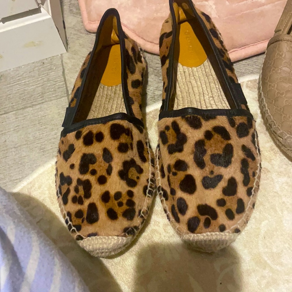 Leopard print Gucci espadrilles size 7